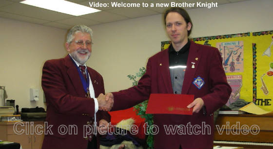 KOFC4949 Welcome to a new Knight, St. James Council 4949. Click on picture to watch video. Knight4949