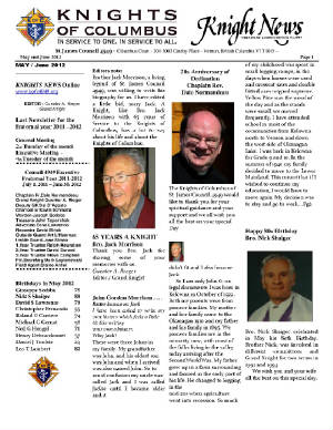 KOFC4949 NEWS MAY 2012